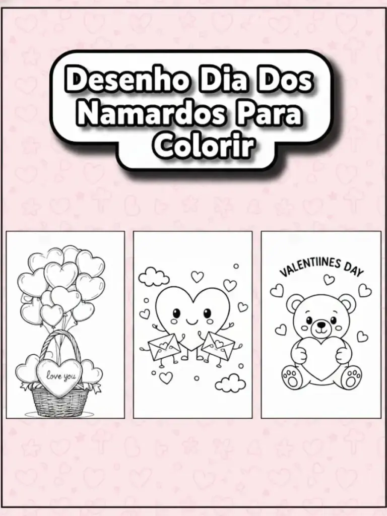Desenho Dia Dos Namorados Para Colorir