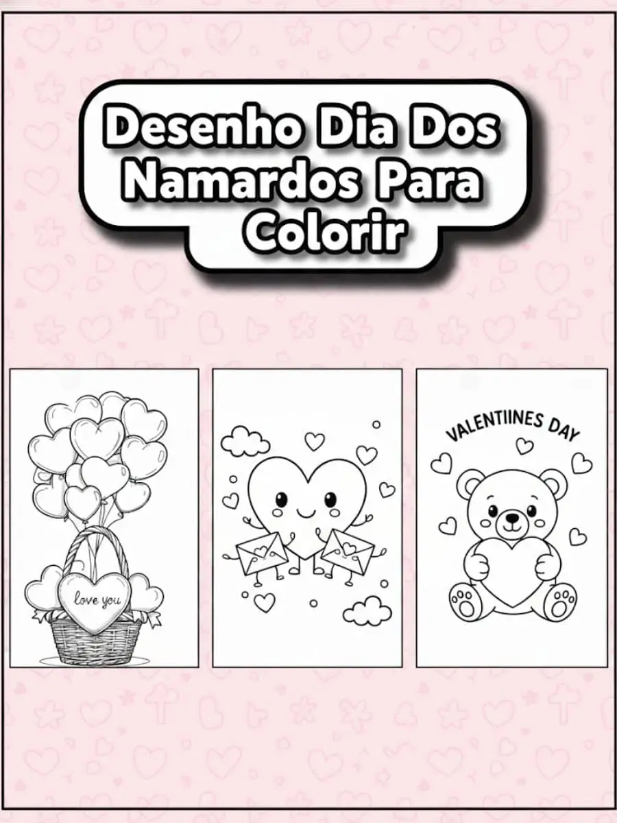 Desenho Dia Dos Namorados Para Colorir