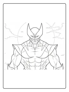 Desenho de Wolverine para Colorir (1)