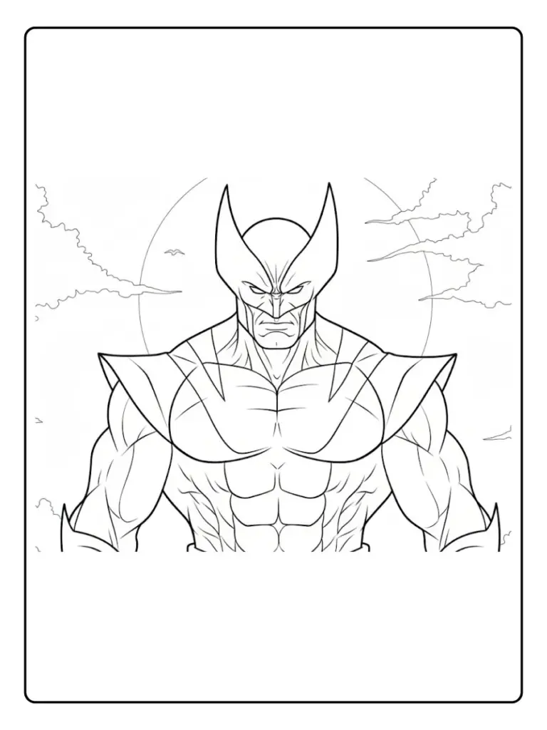 Desenho de Wolverine para Colorir (1)