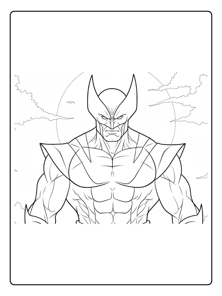 Desenho de Wolverine para Colorir (1)