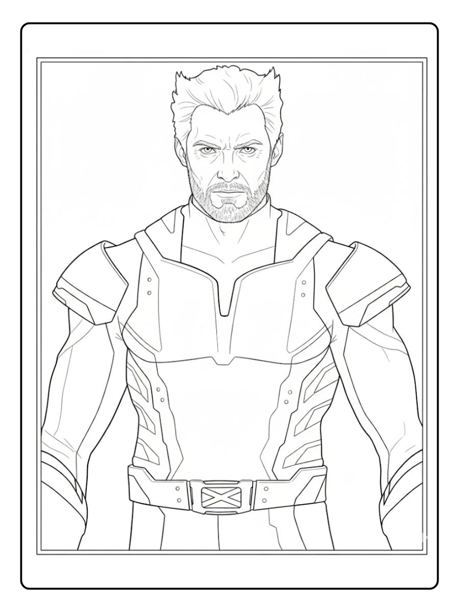 Desenho de Wolverine para Colorir (10)