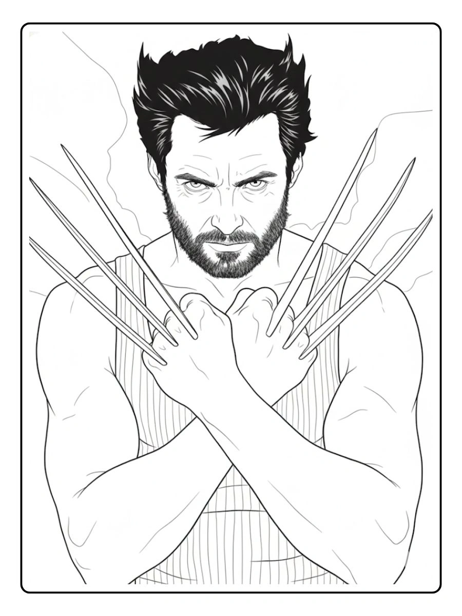 Desenho de Wolverine para Colorir (14)