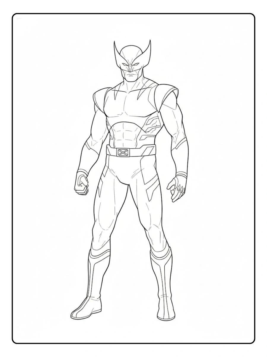 Desenho de Wolverine para Colorir (6)