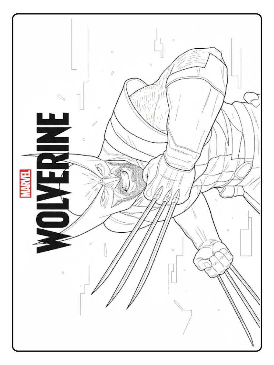 Desenho de Wolverine para Colorir (8)