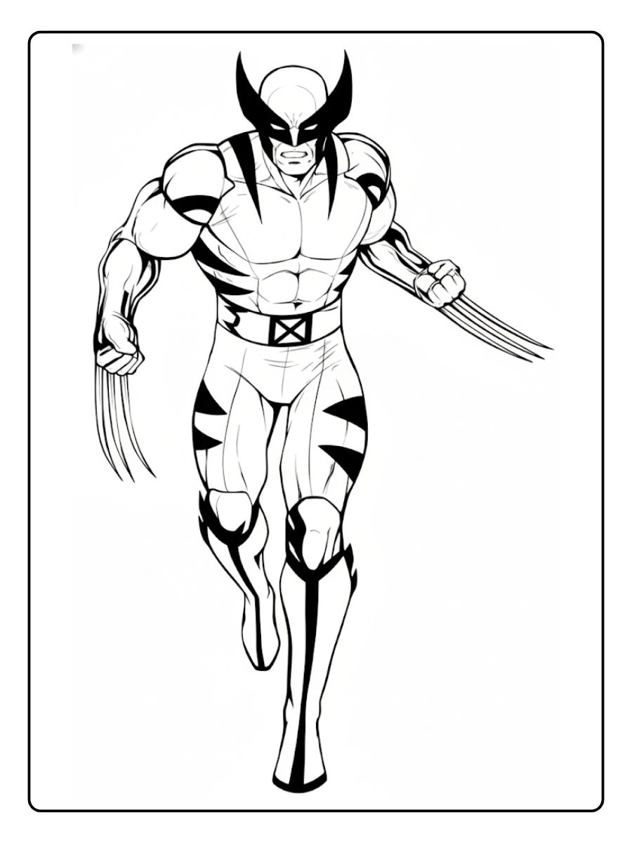 Desenho de Wolverine para Colorir (9)