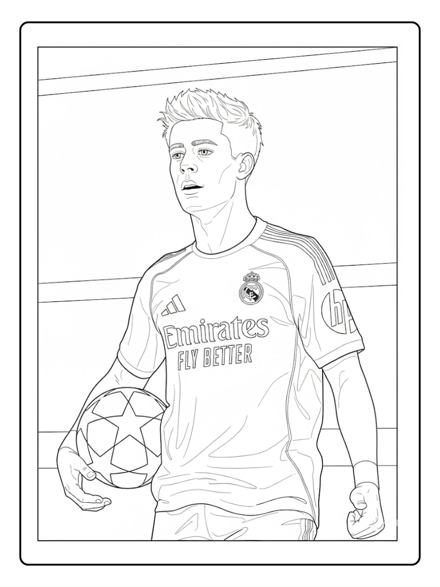 Desenhos Arda Güler para Colorir (1)