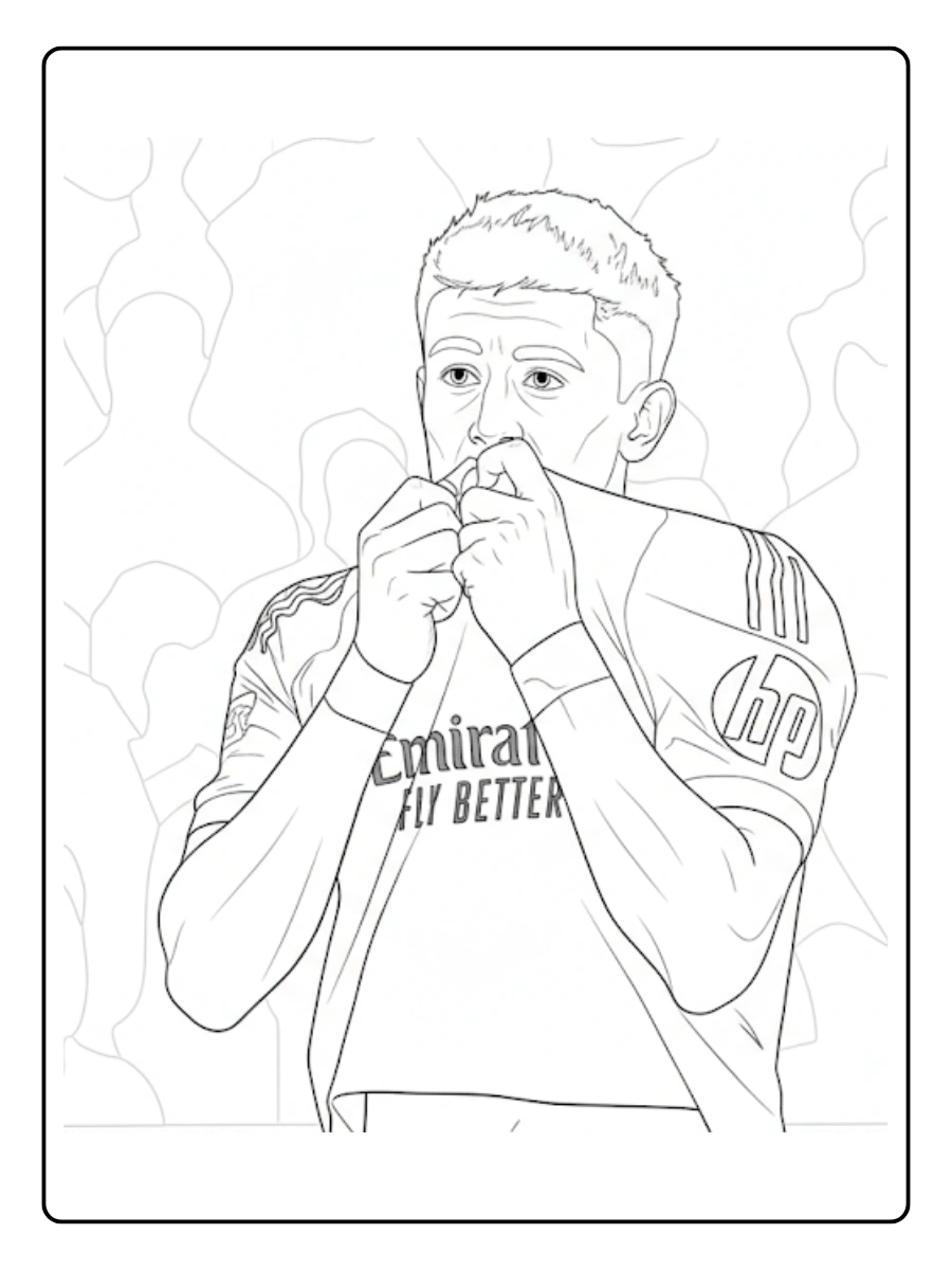 Desenhos Arda Güler para Colorir (12)