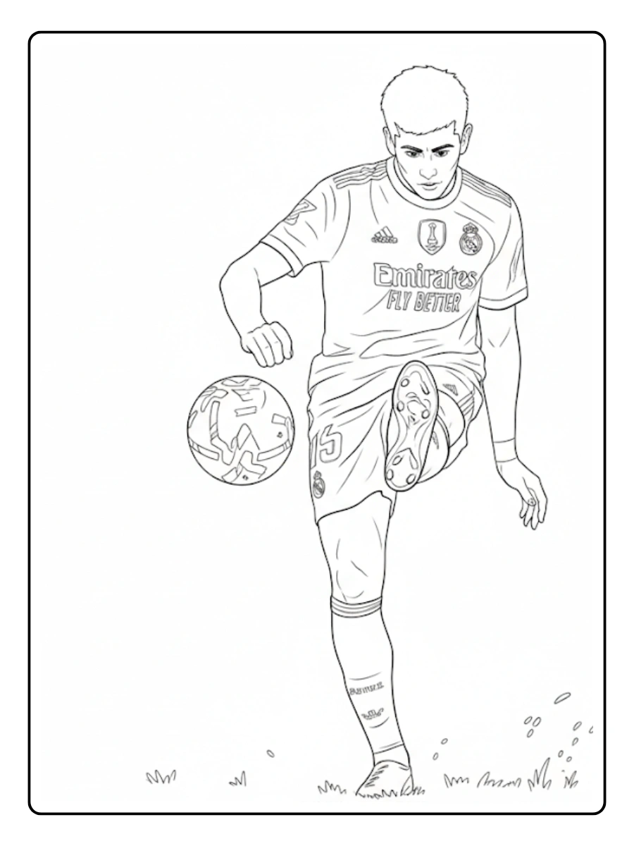 Desenhos Arda Güler para Colorir (15)