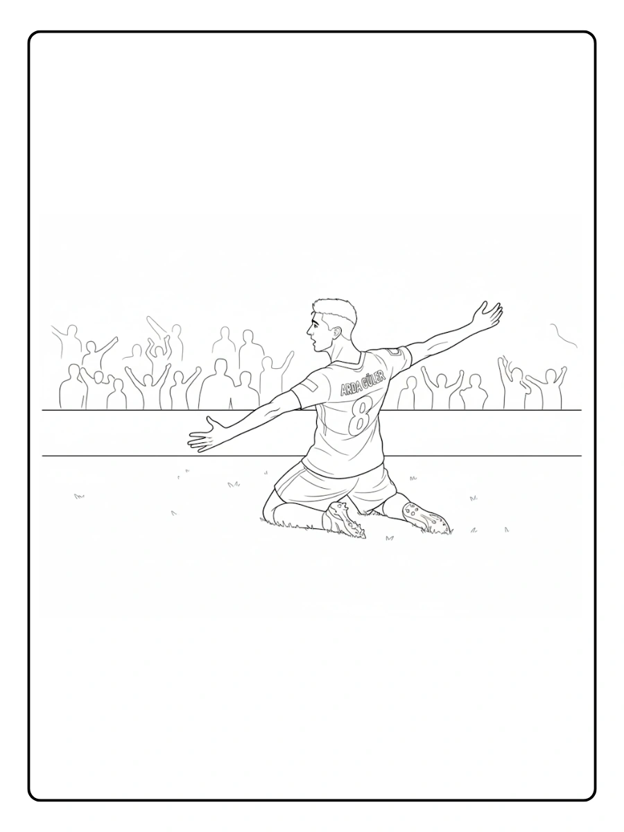 Desenhos Arda Güler para Colorir (4)