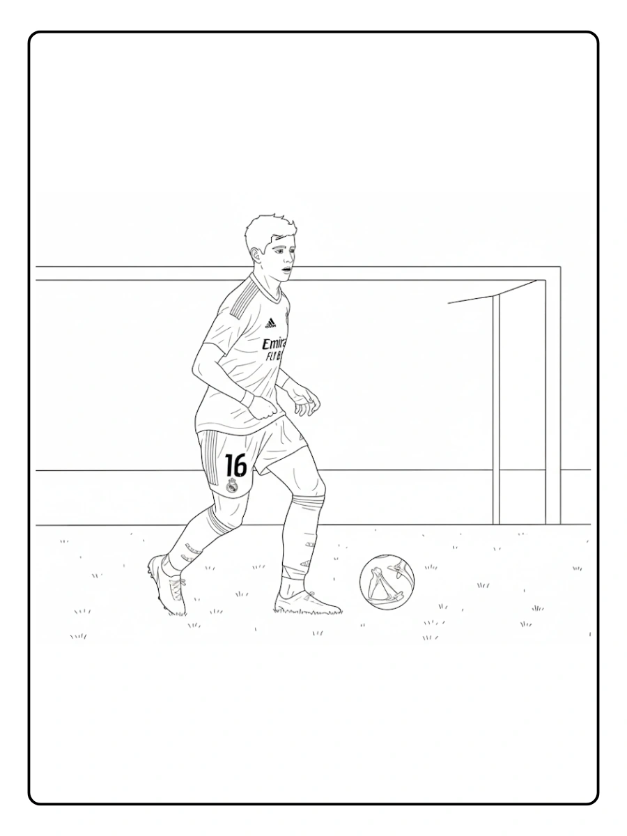 Desenhos Arda Güler para Colorir (6)