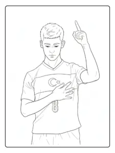 Desenhos Arda Güler para Colorir (8)