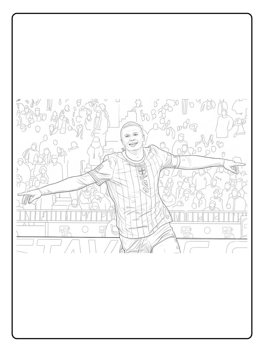 Desenhos Erling Haaland para Colorir (5)