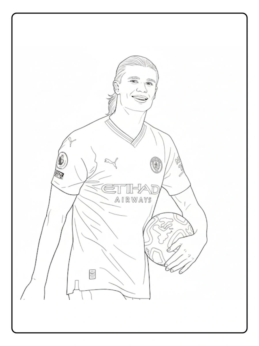 Desenhos Erling Haaland para Colorir (7)