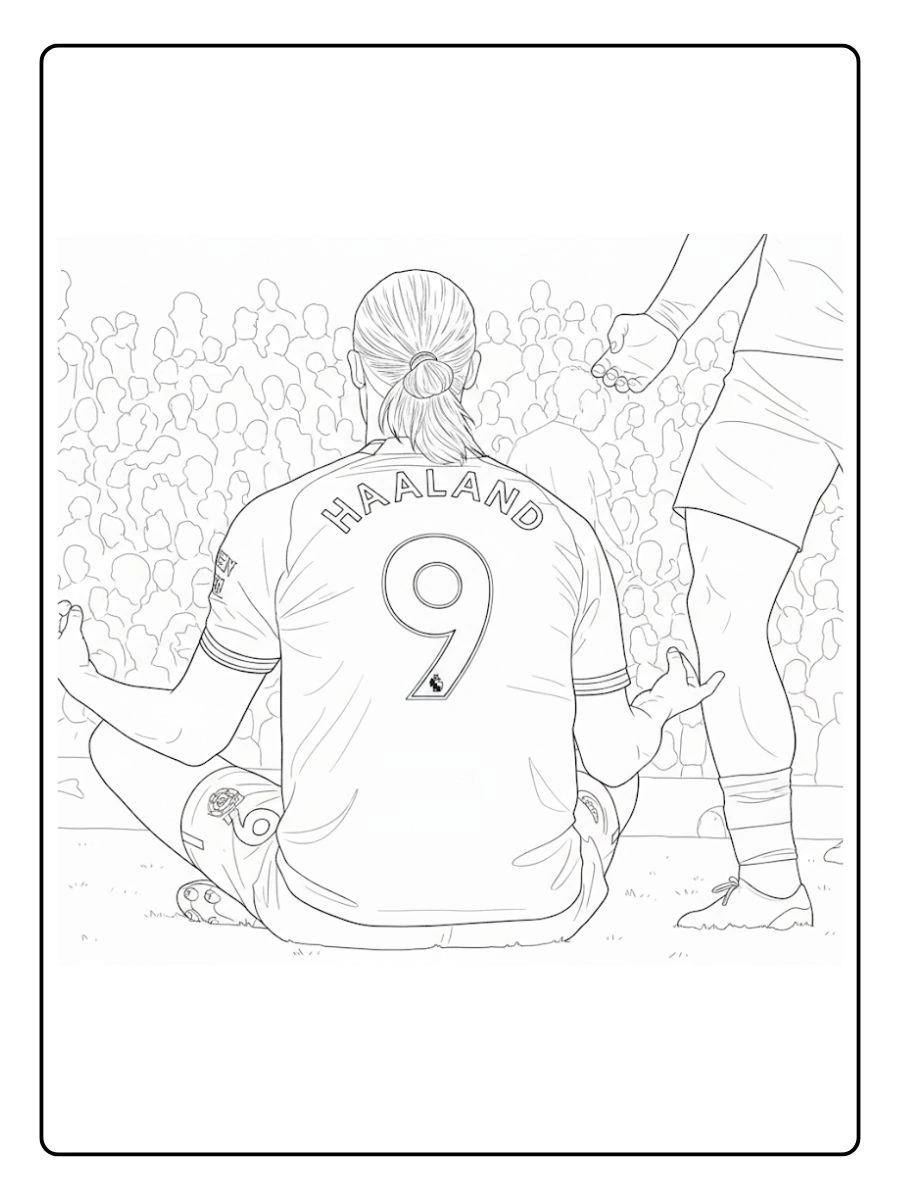 Desenhos Erling Haaland para Colorir (9)