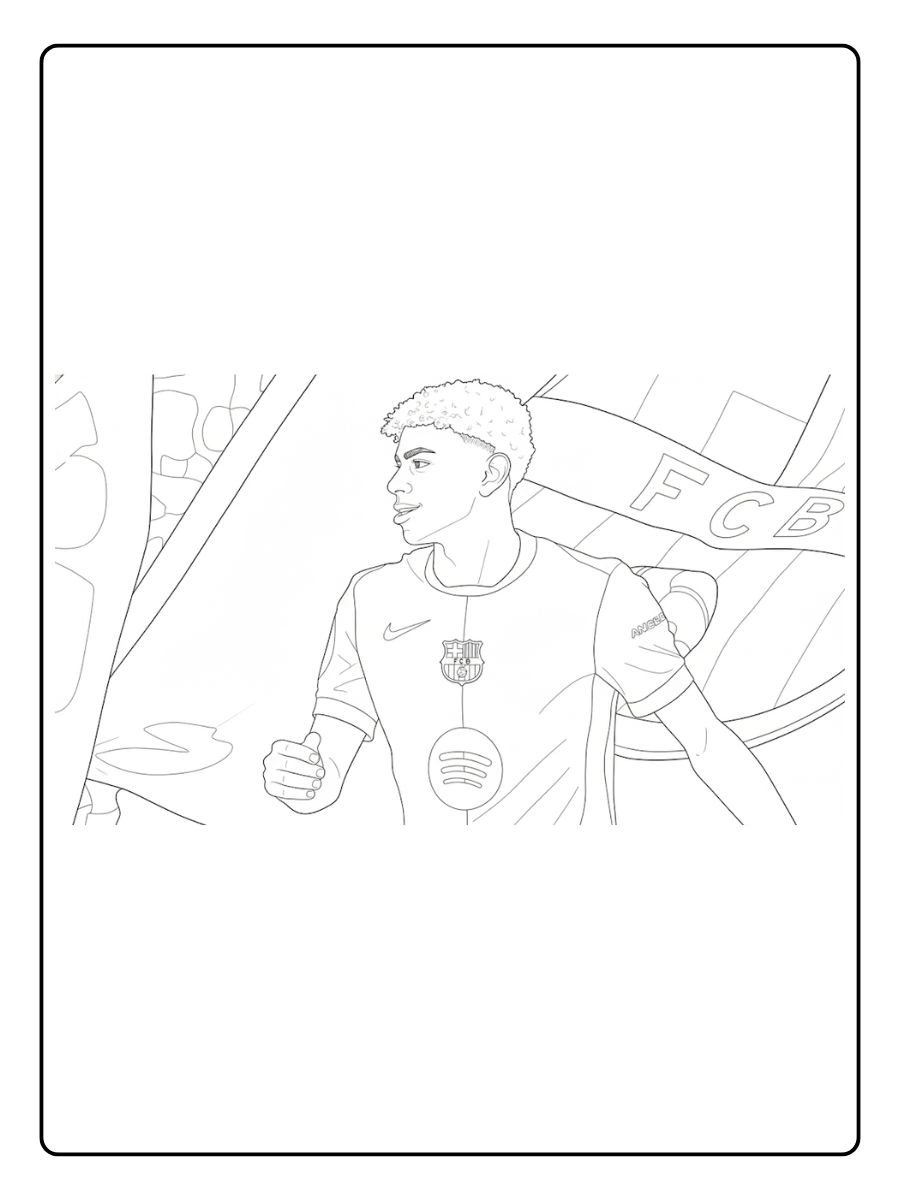 Desenhos Lamine Yamal para colorir (1)