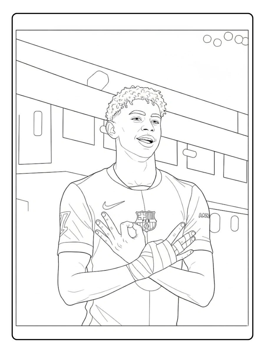 Desenhos Lamine Yamal para colorir (14)