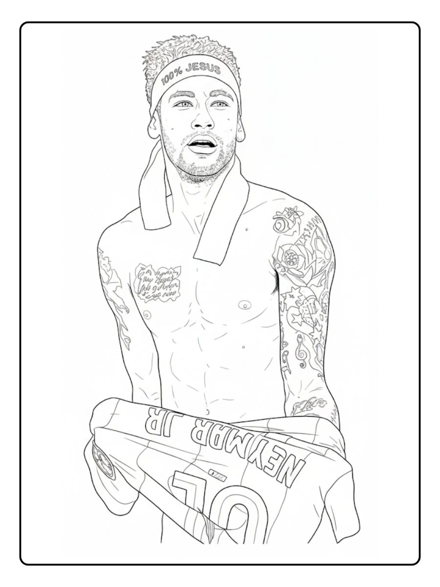 Desenhos Neymar para colorir (13)