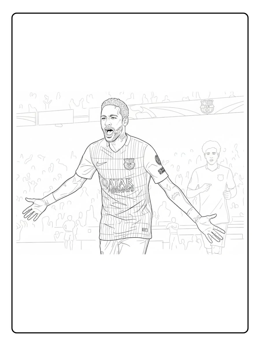 Desenhos Neymar para colorir (3)