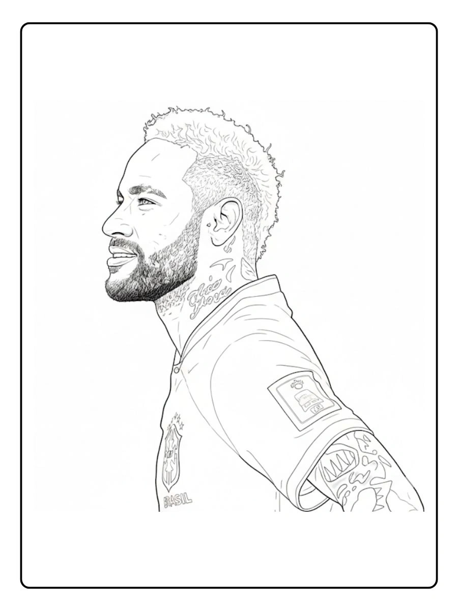 Desenhos Neymar para colorir (4)