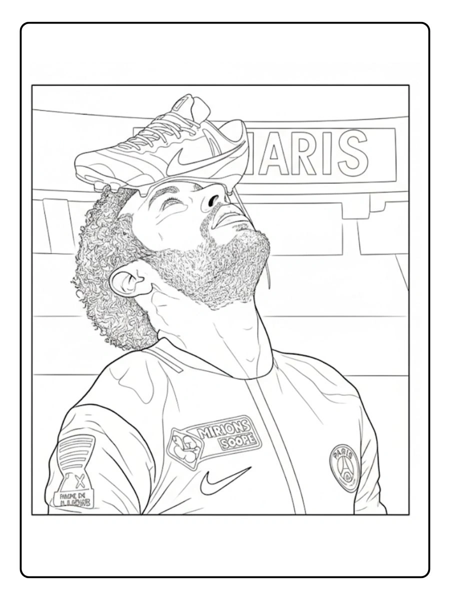 Desenhos Neymar para colorir (8)