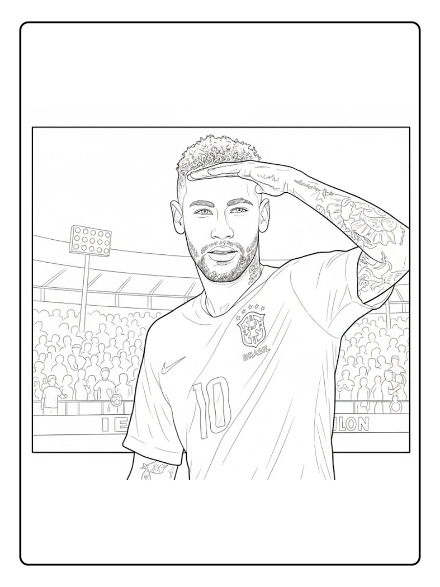 Desenhos Neymar para colorir (9)