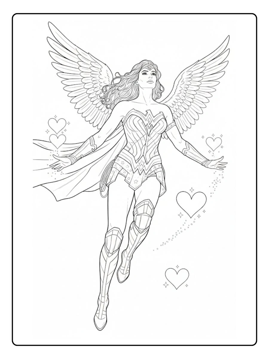 Desenhos de Mulher Maravilha para Colorir (1)