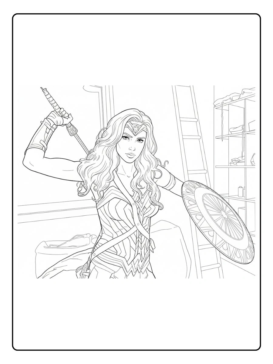 Desenhos de Mulher Maravilha para Colorir (17)