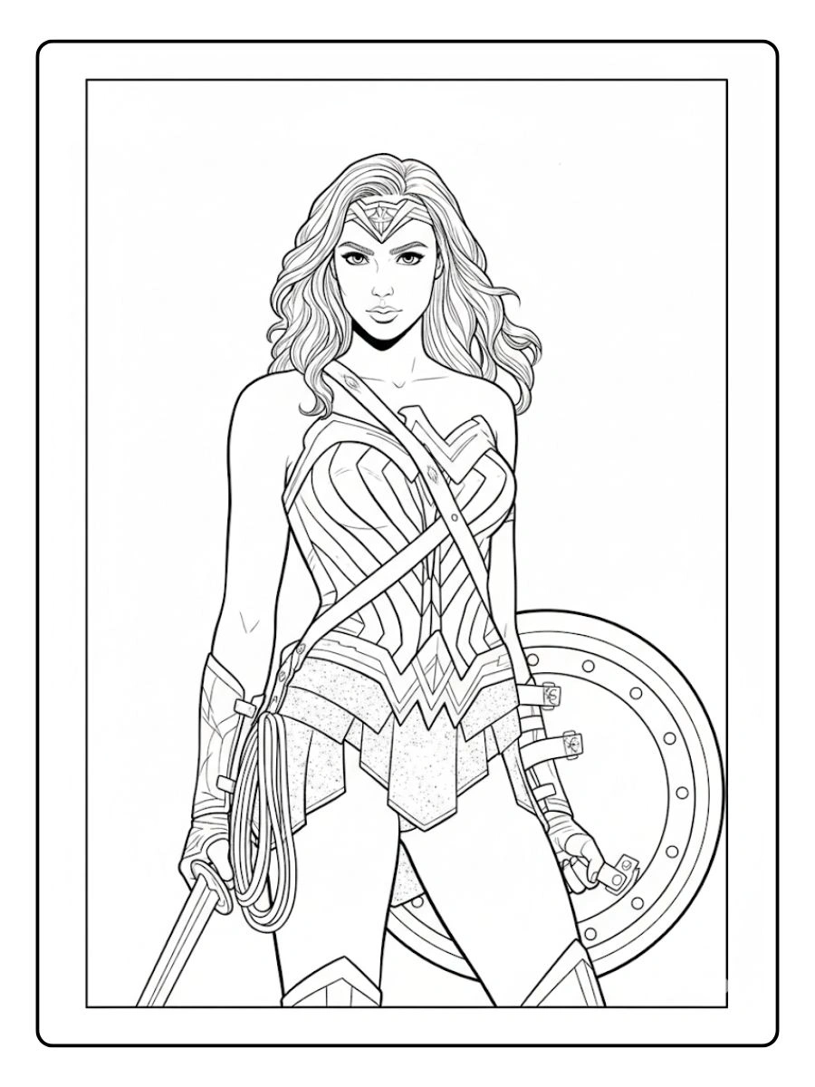 Desenhos de Mulher Maravilha para Colorir (18)