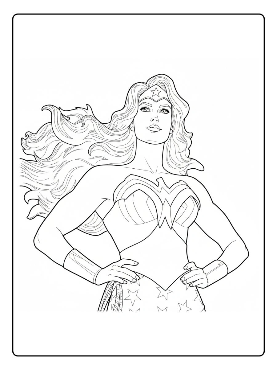 Desenhos de Mulher Maravilha para Colorir (9)