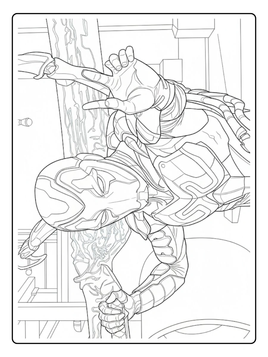 Desenhos do Besouro Azul para Colorir (11)