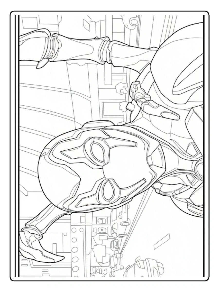 Desenhos do Besouro Azul para Colorir (6)