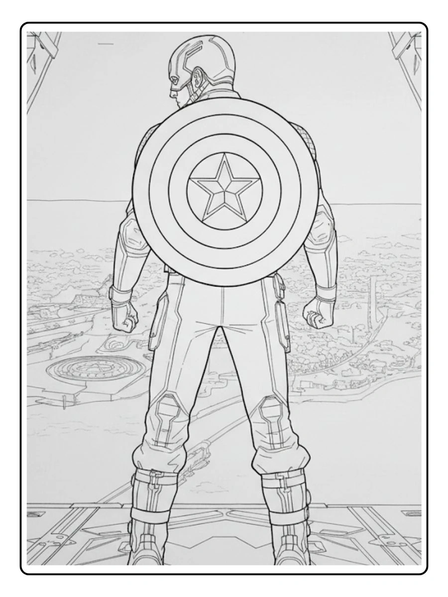 Desenhos do Capitão América para Colorir (13)