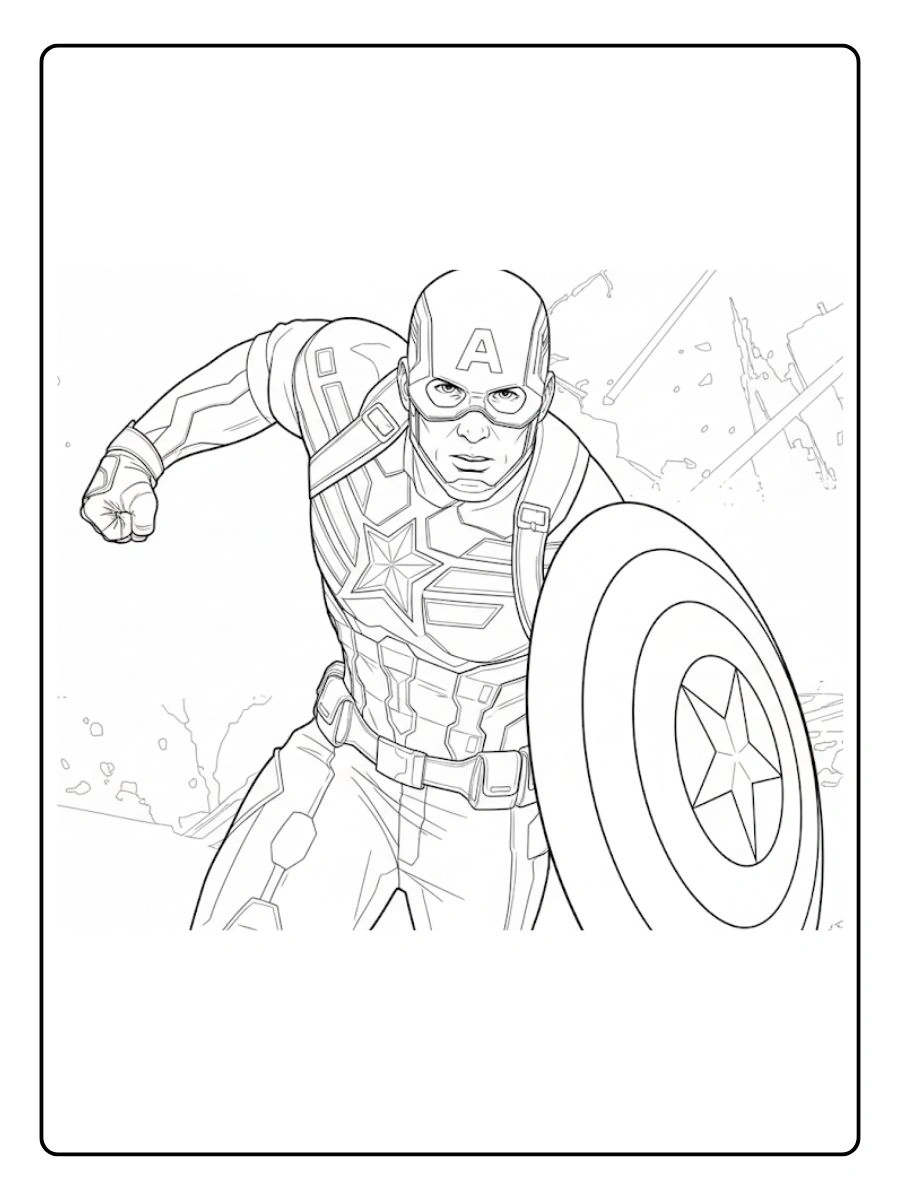 Desenhos do Capitão América para Colorir (4)