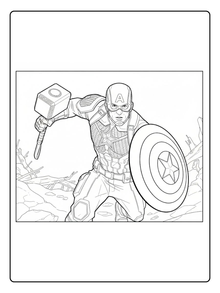 Desenhos do Capitão América para Colorir (6)