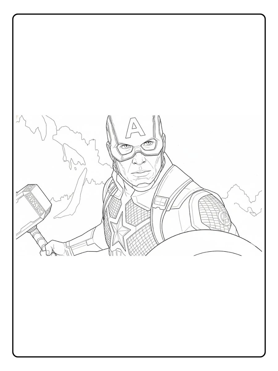 Desenhos do Capitão América para Colorir (7)