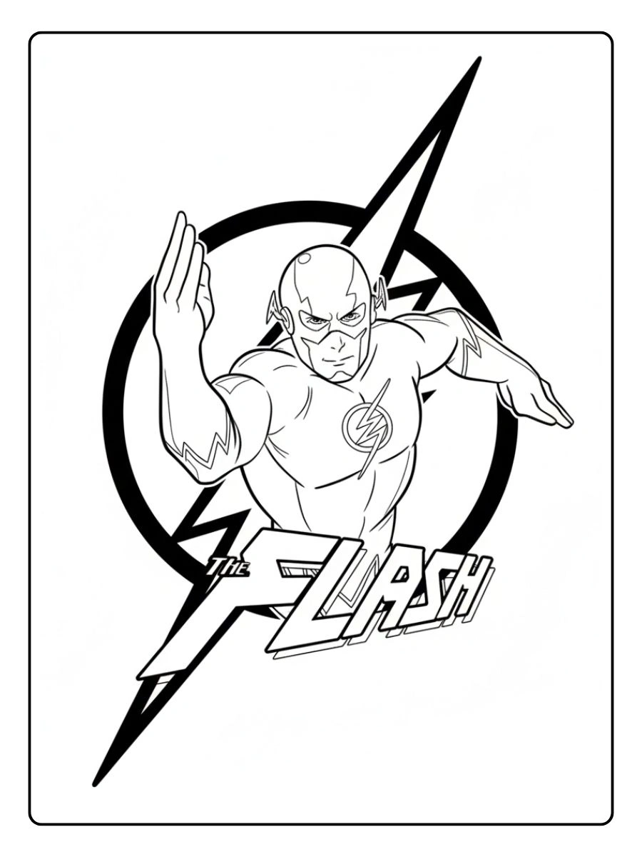 Desenhos do Flash para Colorir (1)