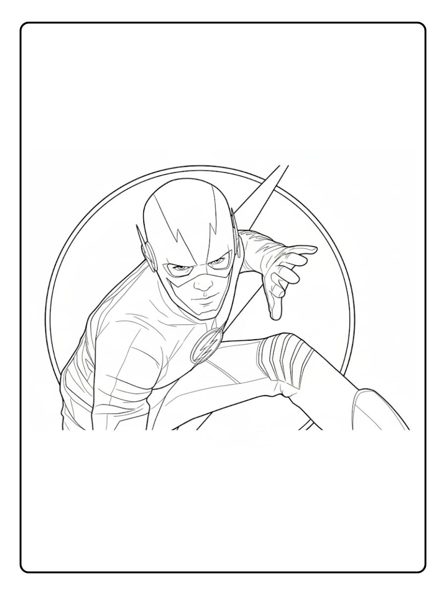 Desenhos do Flash para Colorir (10)