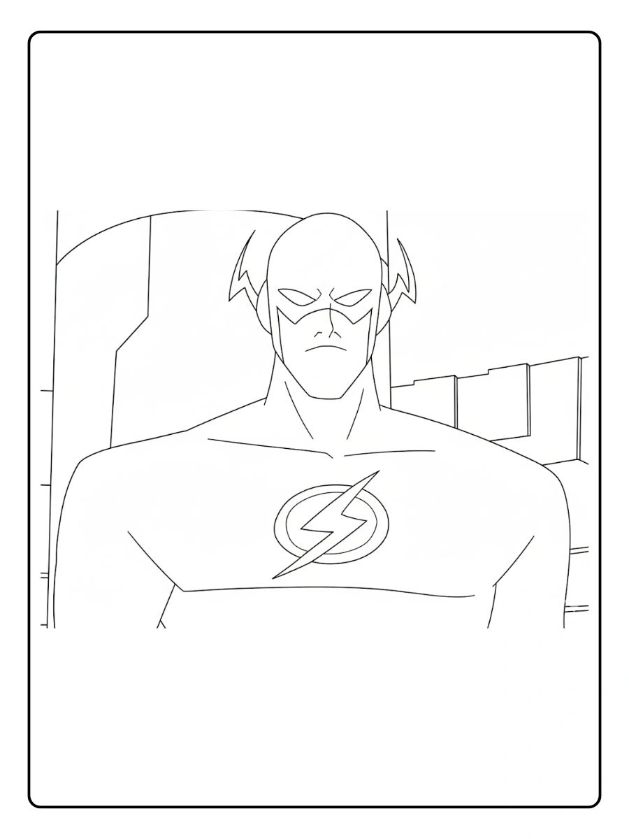 Desenhos do Flash para Colorir (2)