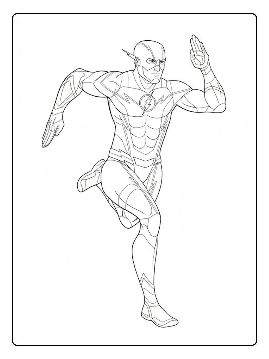 Desenhos do Flash para Colorir (5)