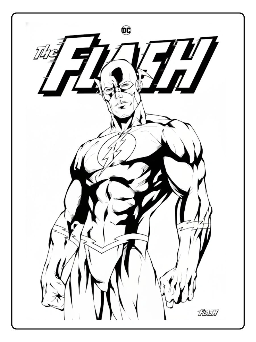 Desenhos do Flash para Colorir (9)