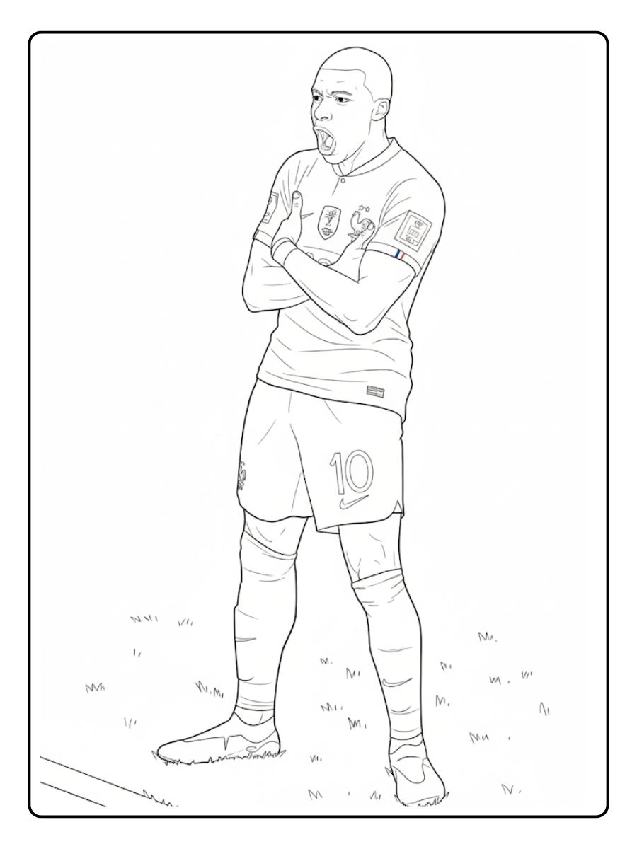 Desenhos do Mbappé para Colorir (9)