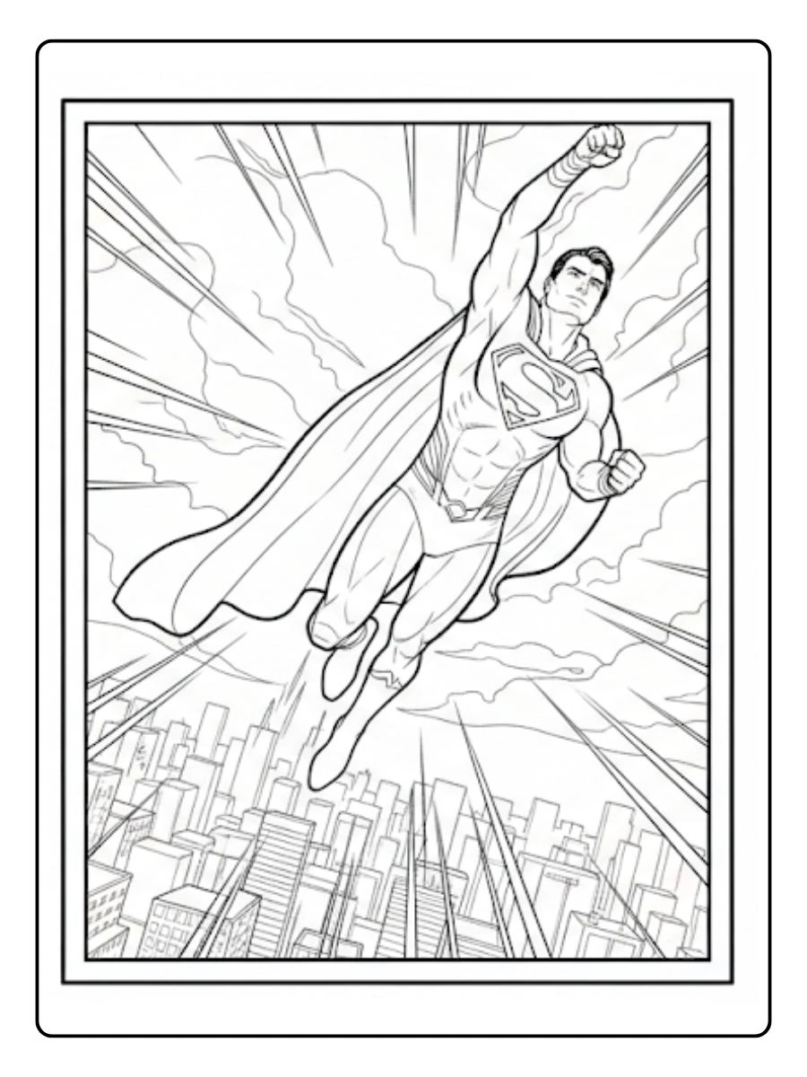 Desenhos do Super Homem para Colorir (1)