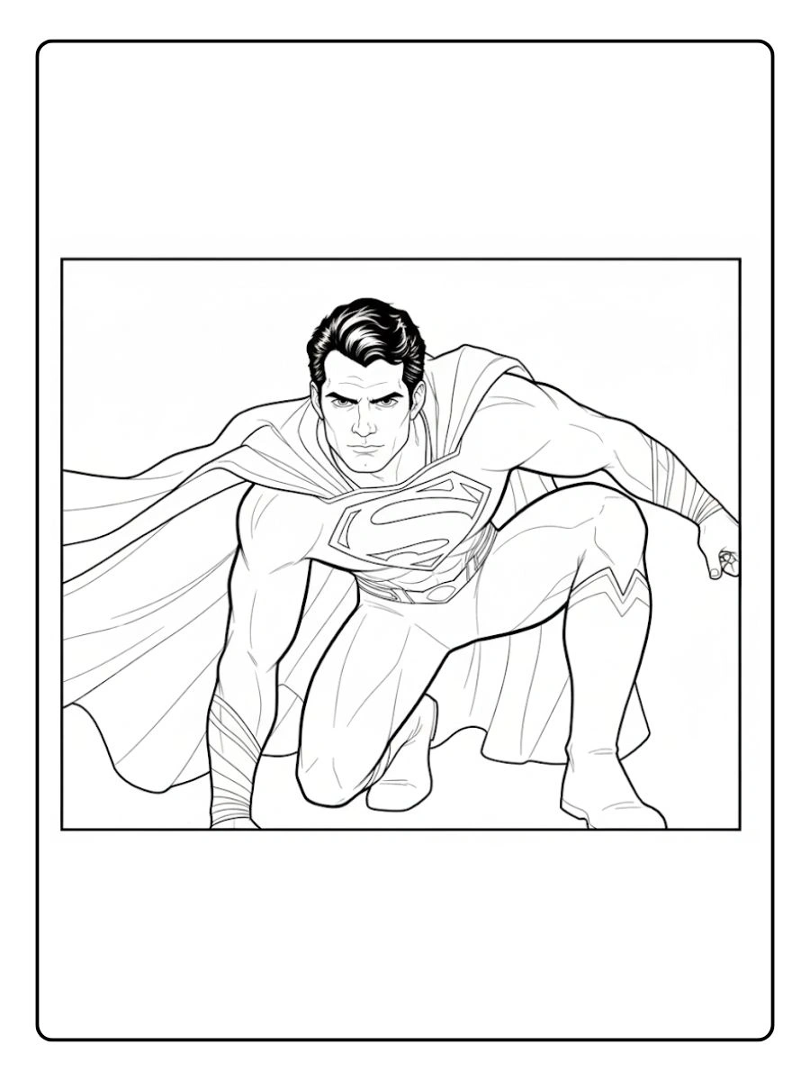 Desenhos do Super Homem para Colorir (2)