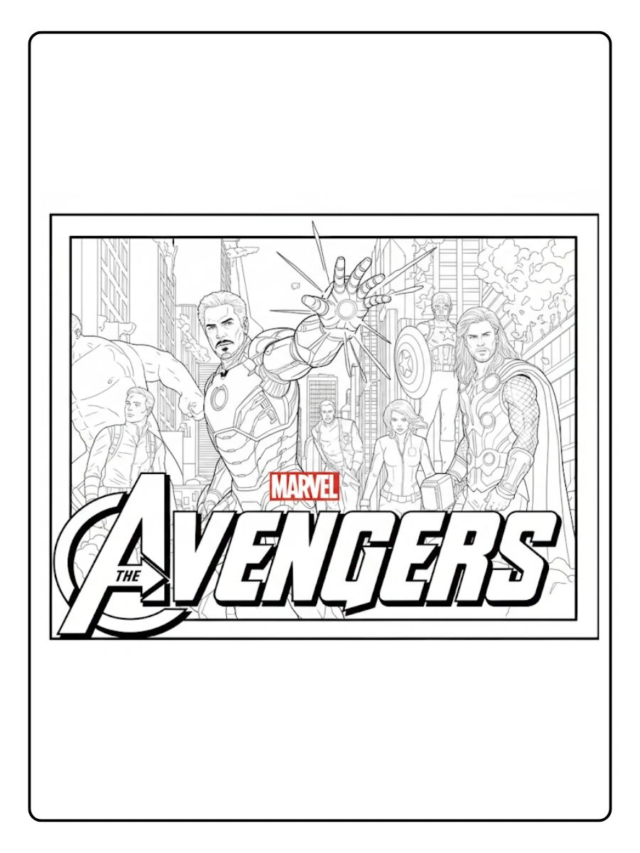 Desenhos dos Vingadores para Colorir (1)
