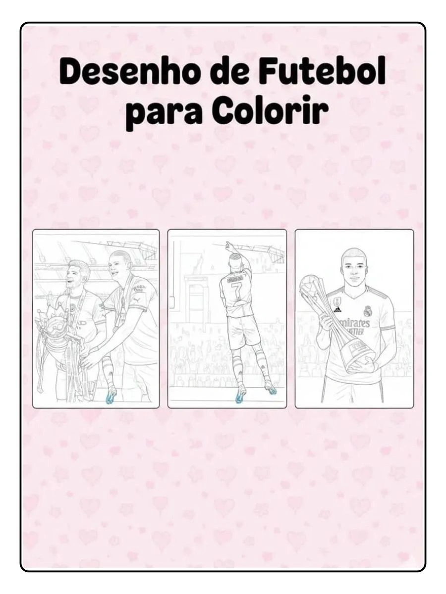 avt Desenho de Futebol para Colorir