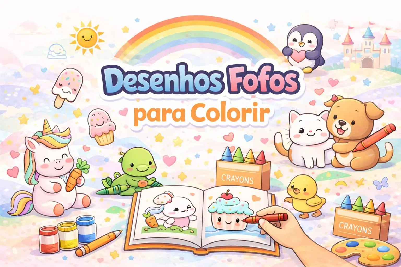 banner desenhos fofos para colorir banner desenhos fofos para colorir