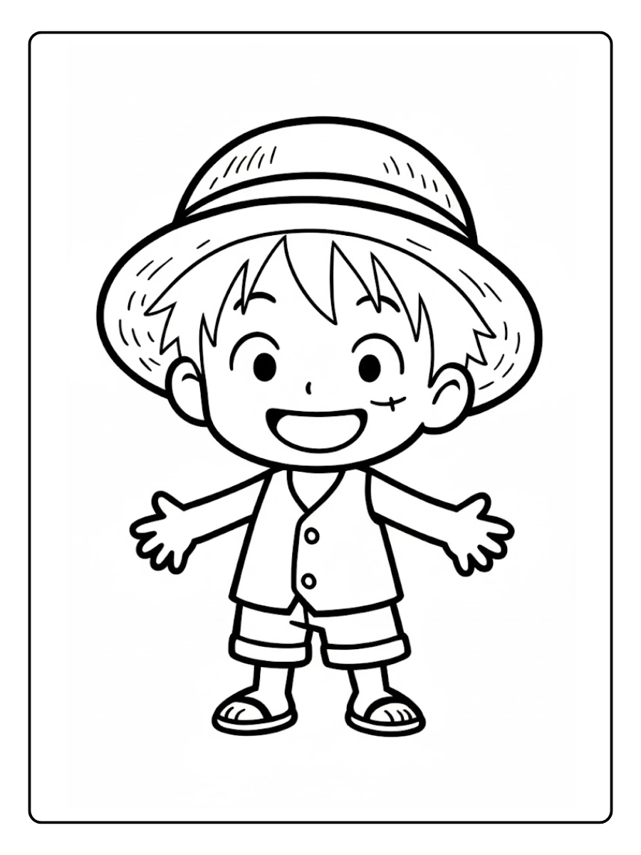 desenho de anime fofo para colorir (3)