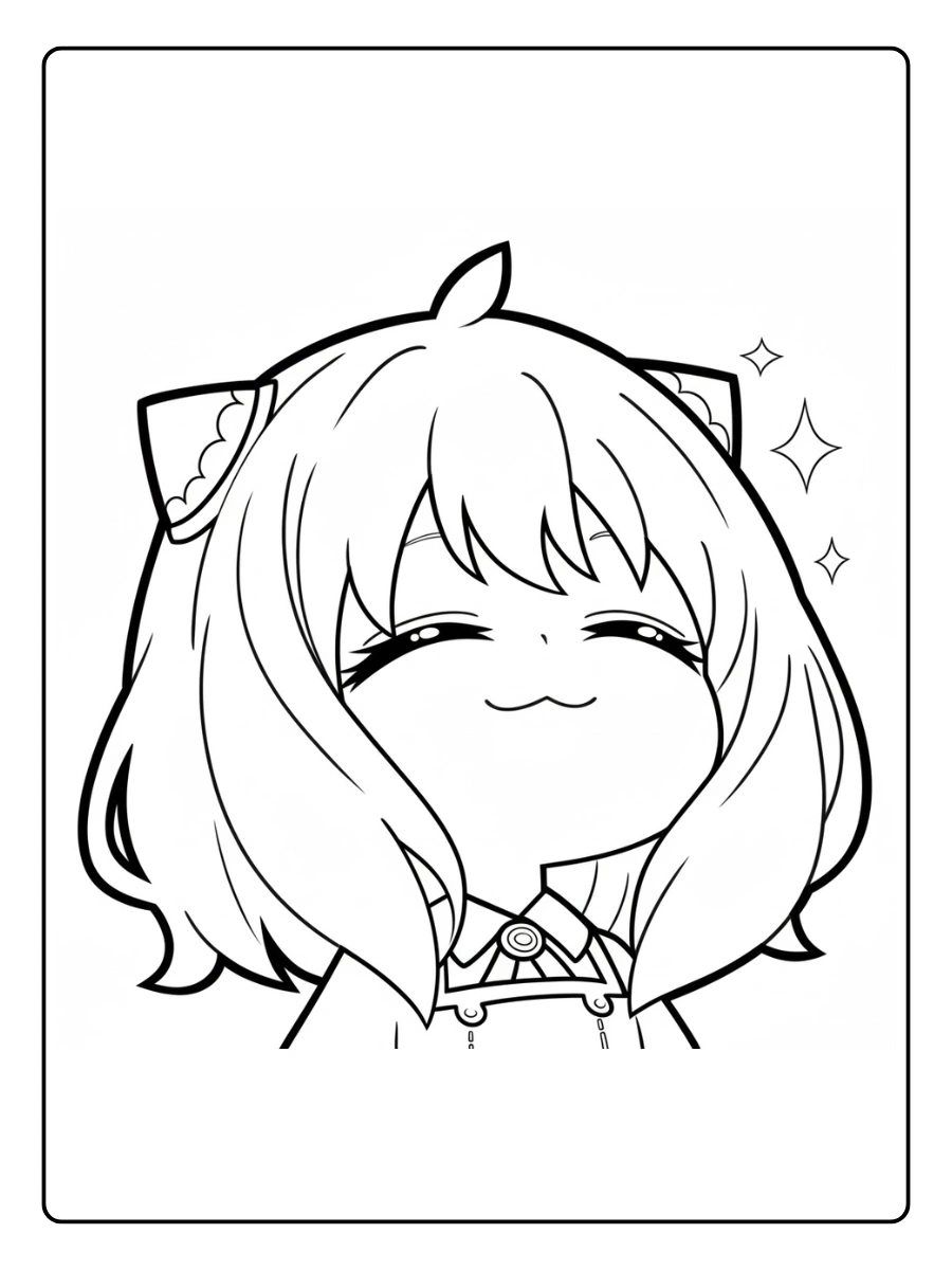 desenho de anime fofo para colorir (5)