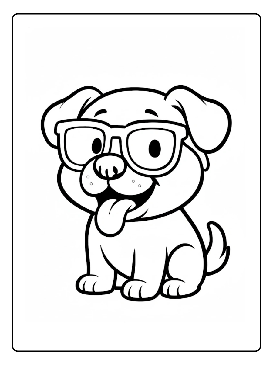 desenho de cachorro fofo para colorir (12)